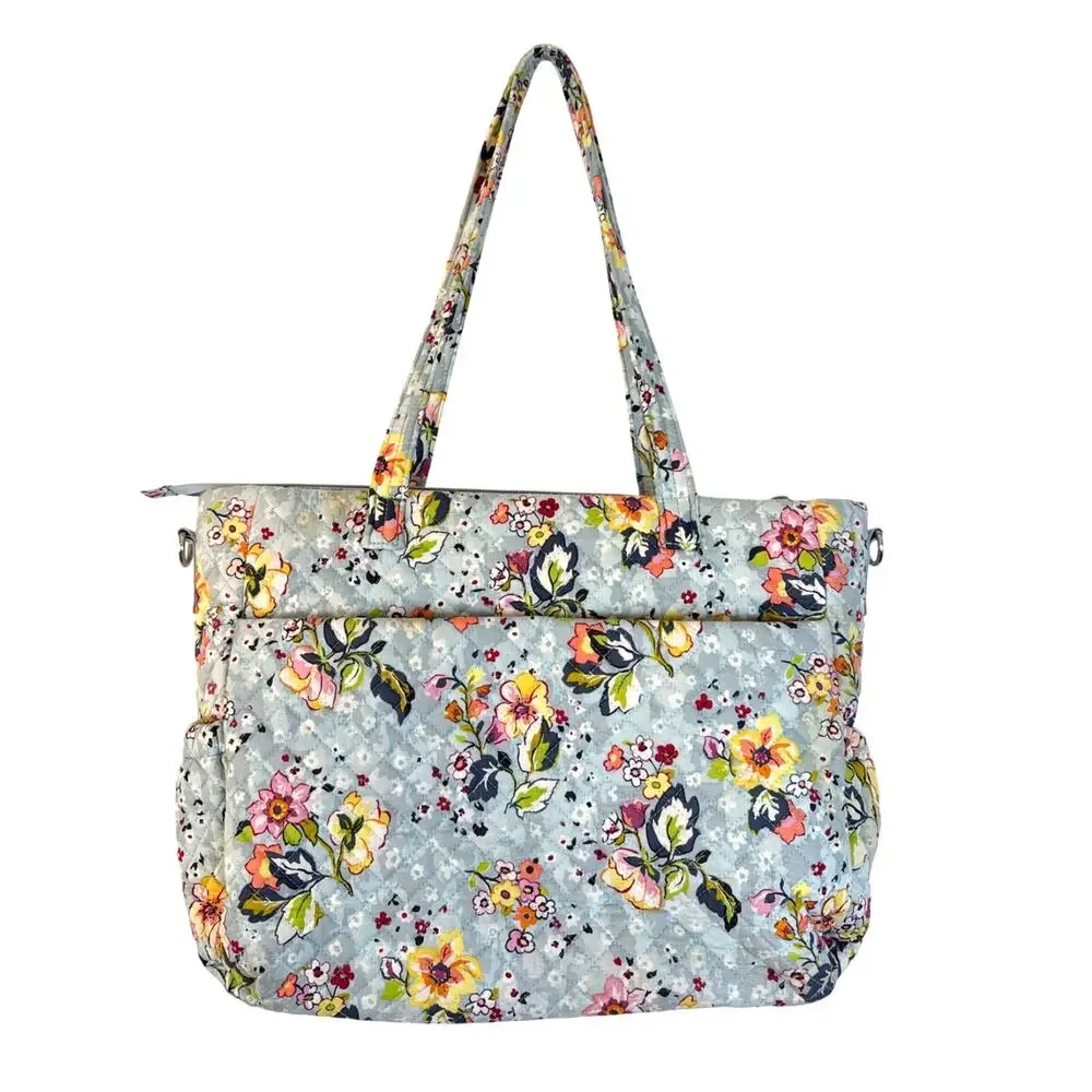 Vera Bradley Cotton Ultimate Baby Diaper Bag in Blue Floral